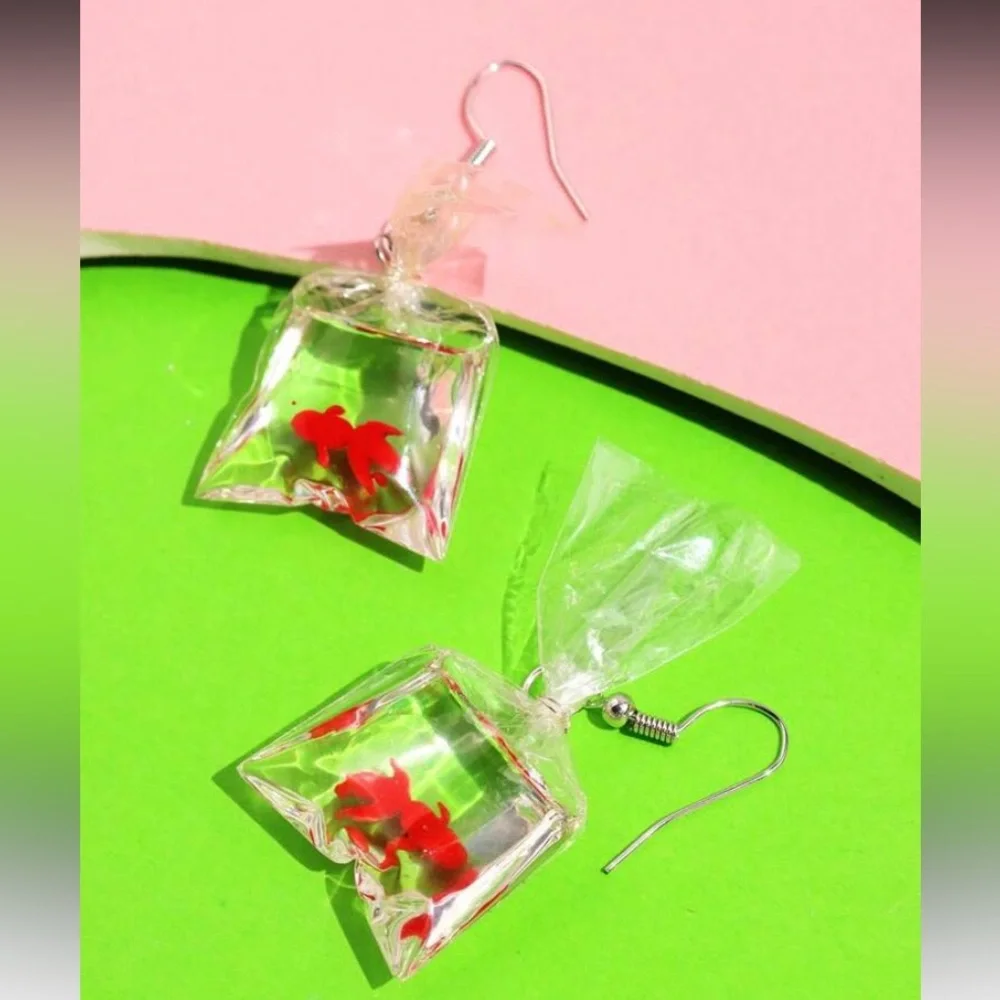 Goldfish Bag Earrings
